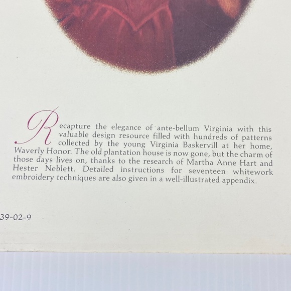 Wavery Honor A Workbook of Embroidery Design Book Softcover 1858 Sketch Patterns - Picture 3 of 11